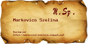 Markovics Szelina névjegykártya